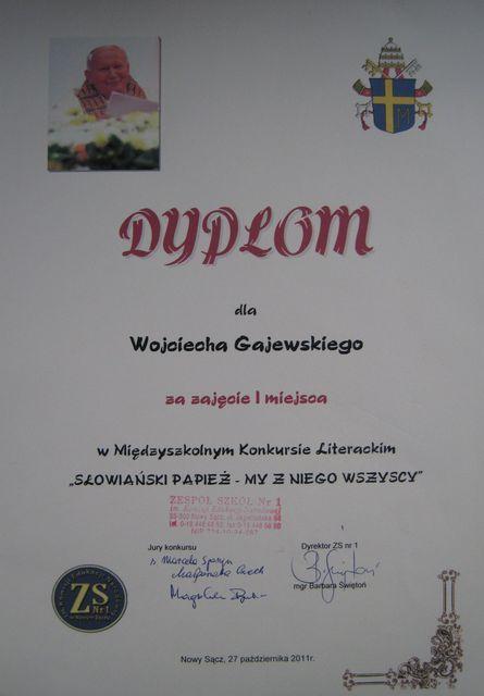 miedzyszkolny konkurs literacki WGajewski