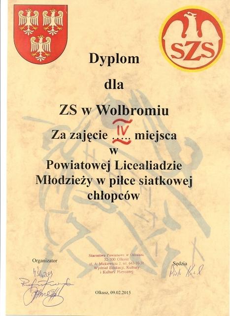 PowiatowaLicealiadaMlodziezywPilceSiatkowejChlopcow